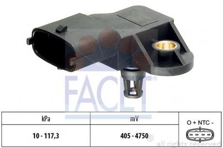 Датчик абсолютного тиску - MAP Sensor FACET 10.3171 (фото 1)