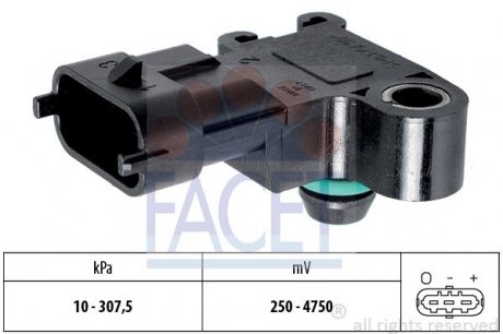 Датчик абсолютного тиску - MAP Sensor FACET 10.3244