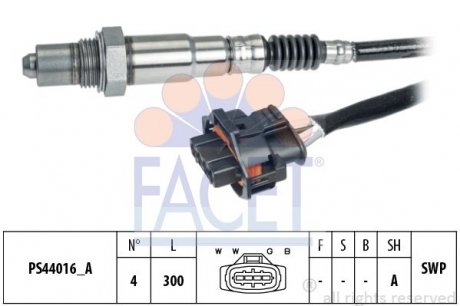 Лямбда-зонд Astra 04-/Insignia 08- 1.2-1.8 FACET 10.8267