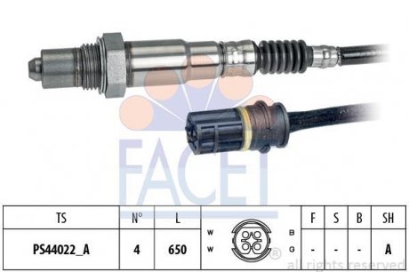 Датчик кислорода (лямбда-зонд) MB W203/W211 1.8 (00-) (10.8287) FACET 108287