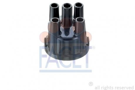 Крышка распределителя зажигания Audi 100/80/A4/ VW Caddy/Golf/Passat/Jetta 1.4-2.0 78-01 FACET 2.7668PHT (фото 1)