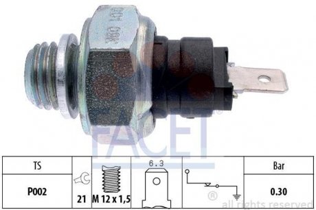 Датчик тиску оливи OM 601/611 >03 FACET 7.0001