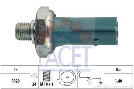 Датчик тиску оливи FACET 7.0171