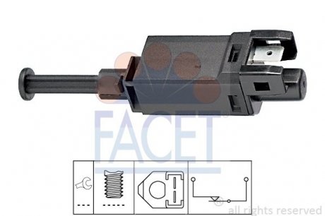 Датчик стоп-сигнала A3/Leon/Octavia/Golf/T4 1.4-2.8TDI -10 FACET 7.1055 (фото 1)