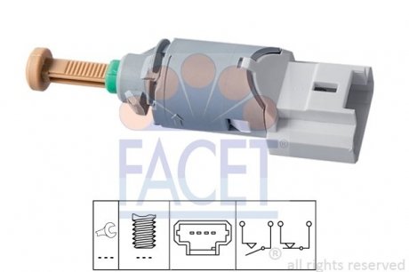 Датчик стоп-сигнала Logan 04-/Sandero 08- FACET 7.1227
