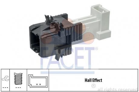 Датчик стоп-сигнала BMW 1/3/4/5/7/X1/X5 (10-) FACET 7.1312