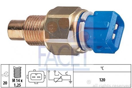 Датчик температури охолоджуючої рідини FACET 7.3558