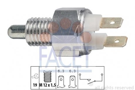 Перемикач заднього ходу автомобіля FACET 7.6029 (фото 1)