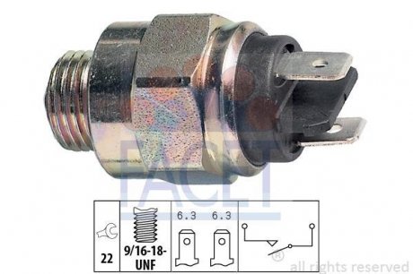 Датчик включення заднього ходу FACET 7.6127