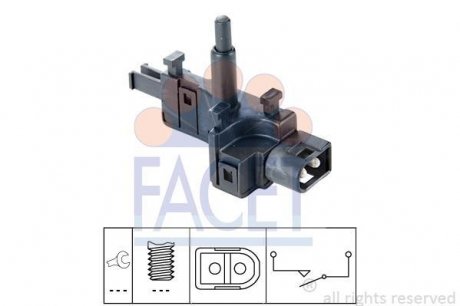 Датчик заднего хода Mercedes Benz W124/202/210 (88-) FACET 7.6165 (фото 1)