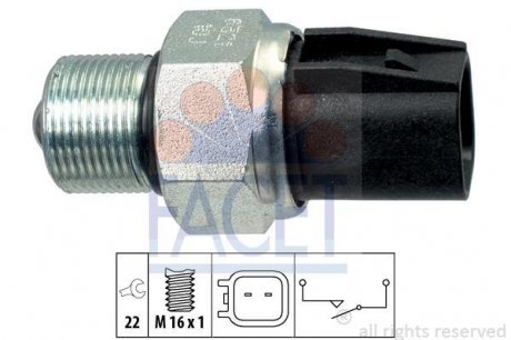 Датчик зад ходу Transit V184 00-06 FACET 76321