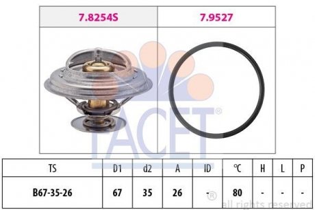 Термостат FACET 7.8254