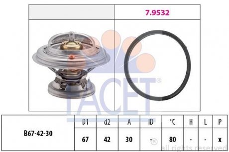 Термостат ОМ601/602 (80C) (7.8271) FACET 78271