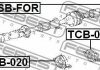 ПІДШИПНИК ПІДВЕСНОГО КАРДАННОГО ВАЛУ TOYOTA, LEXUS (вир-во) FEBEST TCB-005 (фото 2)