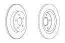 Гальмівний диск FE FERODO DDF1227