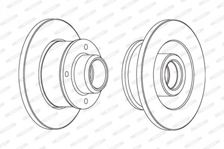 Гальмівний диск FERODO DDF137C1