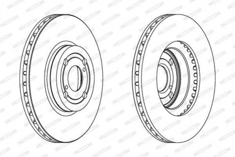Гальмівний диск FERODO DDF1461C