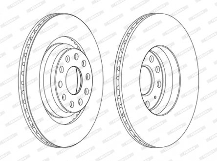 Гальмівний диск FERODO DDF1503C (фото 1)