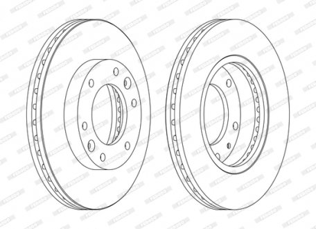 Диск гальмівний FERODO DDF1612C