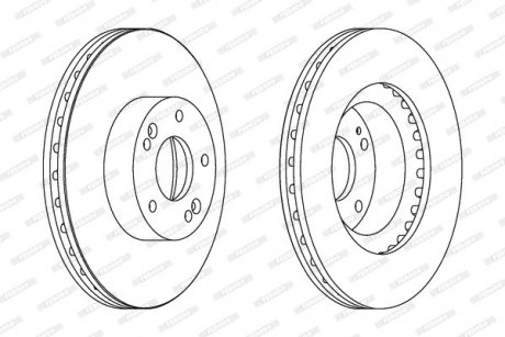 Гальмівний диск FE FERODO DDF1630C