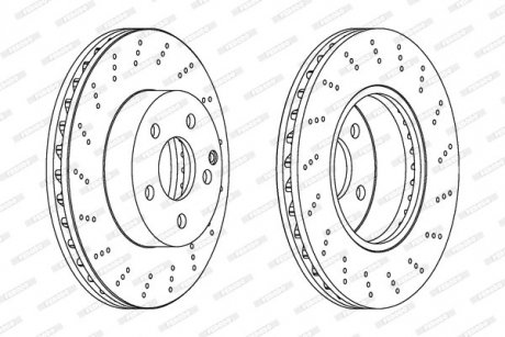 Диск гальмівний FERODO DDF1693C