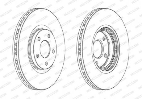 Гальмівний диск FERODO DDF1724C