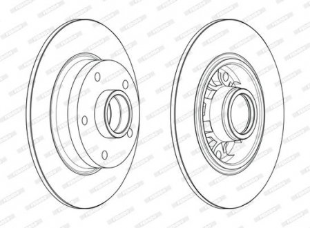 Гальмівний диск FERODO DDF1730-1