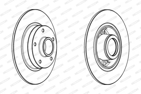 Диск гальмівний FERODO DDF1732-1