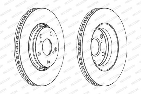 Гальмівний диск FERODO DDF1756C (фото 1)