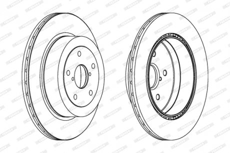 Гальмівний диск FERODO DDF175