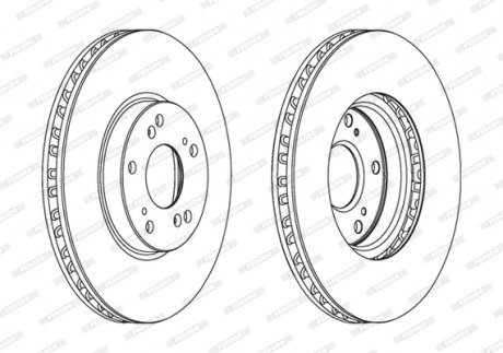 Гальмівний диск FERODO DDF1775C