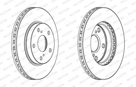 Диск гальмівний FERODO DDF1789C