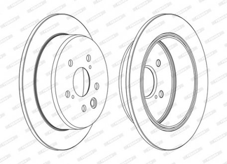 Гальмівний диск FE FERODO DDF1815C