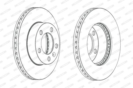 Гальмівний диск FERODO DDF1974C-1