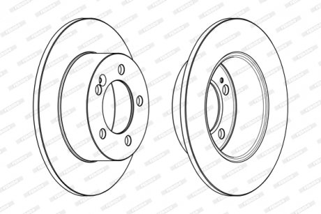Гальмівний диск FERODO DDF1976C