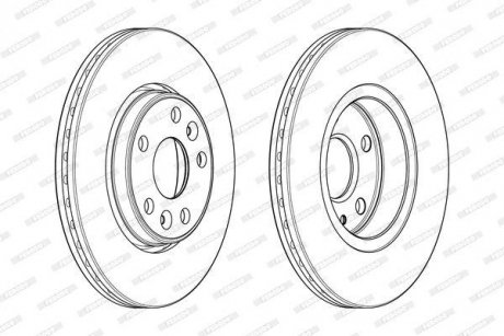 Гальмівний диск FE FERODO DDF1978C