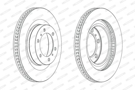 Гальмівний диск FERODO DDF2093C-1