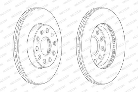 Гальмівний диск FERODO DDF2400C-1