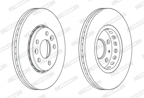 Диск гальмівний FERODO DDF2507C