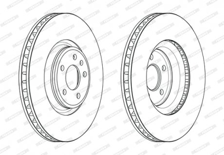 Диск гальмівний FERODO DDF2598C-1