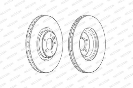 Диск гальмівний FERODO DDF2601C-1
