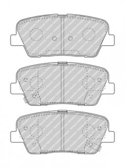 Комплект гальмівних колодок з 4 шт. дисків FERODO FDB4391