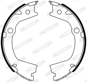Колодки гальмівні барабанні FERODO FSB4318