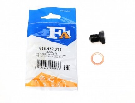 Пробка піддону автомобіля Fischer Automotive One (FA1) 518.472.011