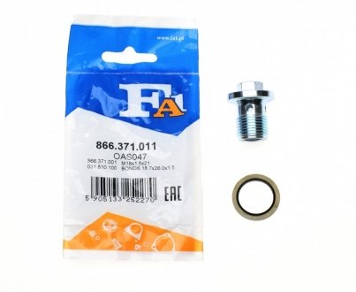 Пробка поддона масляного M18x1.5x21 (Fischer) Fischer Automotive One (FA1) 866.371.011