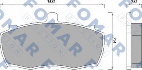 Колодки гальмівні дискові FOMAR FO 499081