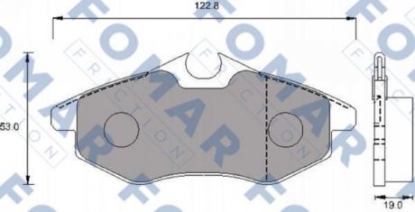 Колодки гальмівні дискові FOMAR FO 924581