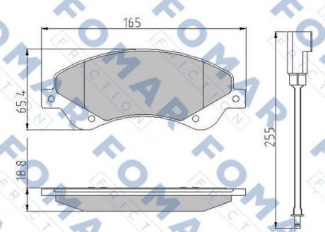 Колодки гальмівні дискові FOMAR FO 925181