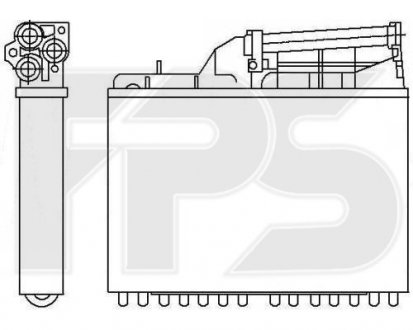 Радіатор пічки FPS FP 14 N110