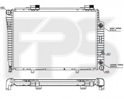 Радіатор охолодження FPS FP 46 A205